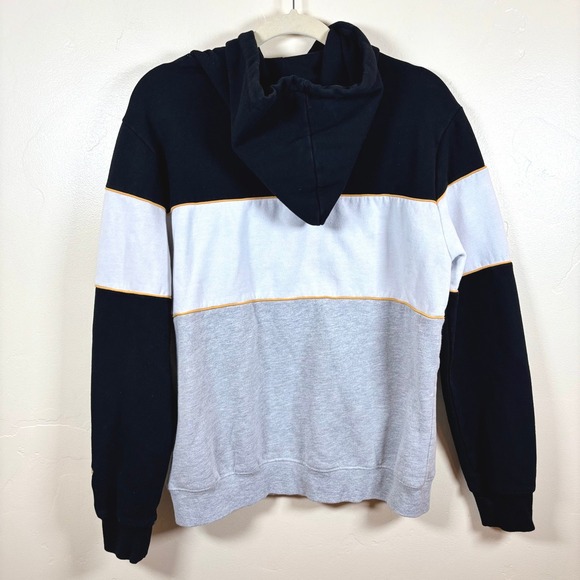 Harry Potter Wizarding World Hufflepuff Hoodie Unisex Medium Black Gray Yellow - Picture 2 of 11